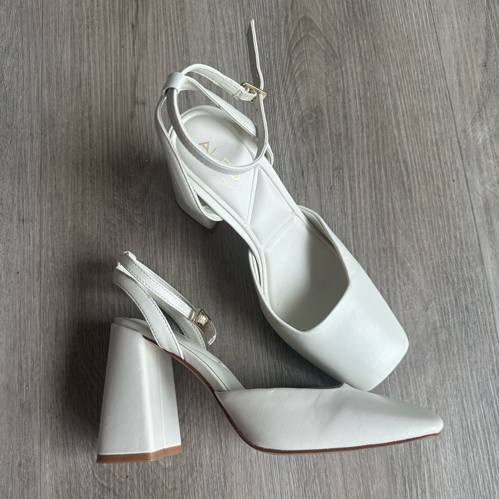 Aldo’s Bone Color Pillow Walk Heel